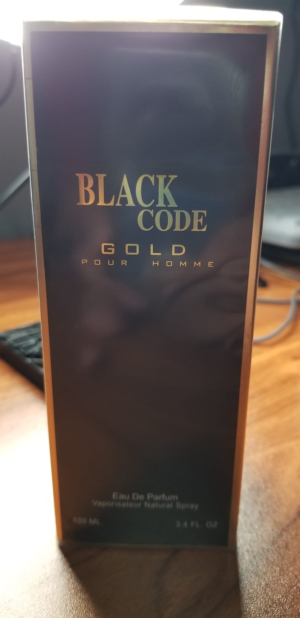 BLACK CODE GOLD Pour Homme for Men 3.4 oz 100 ml Parfum EDP Spray * SEALED BOX