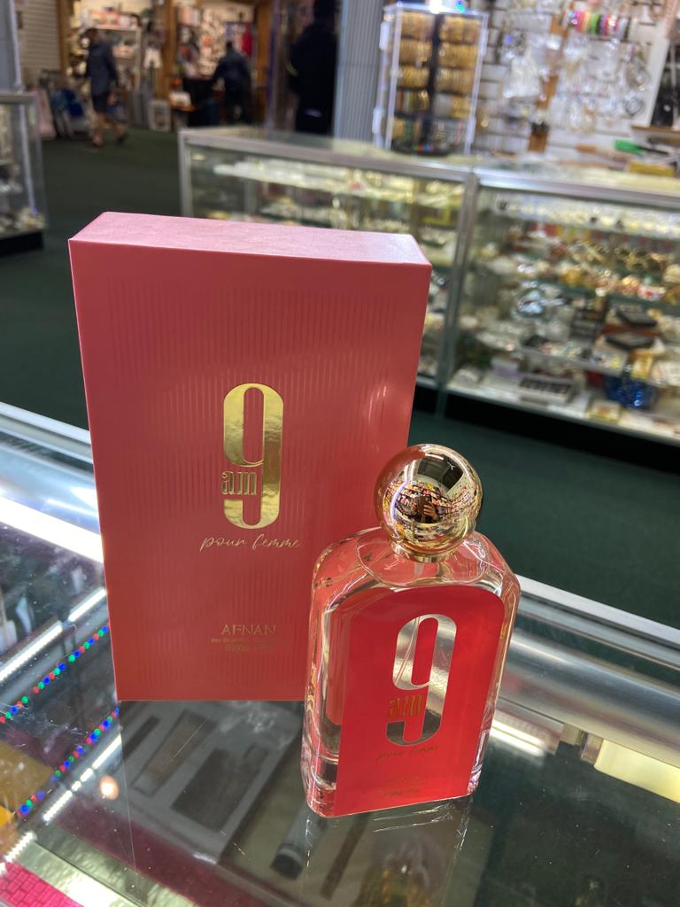 9 AM Pour Femme by Afnan 3.4oz 100ml Eau de Parfum EDP for Women New SEALED Box