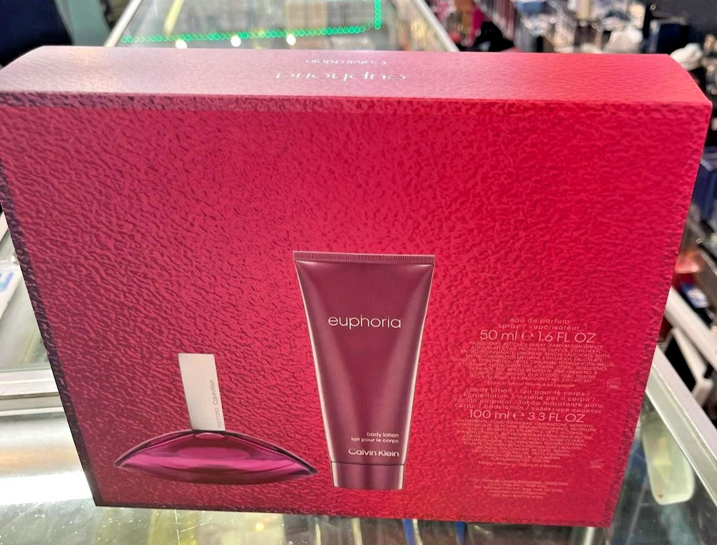 Calvin Klein 2 Piece 1.6 3.3 oz / 50 100 ml Euphoria GIFT SET for Women NEW BOX