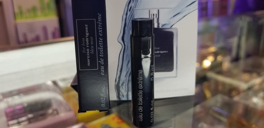 For Him Narciso Rodriguez Bleu Noir Eau de Toilette Extreme 0.02 oz 0.8 ml Mini - Perfume Gallery