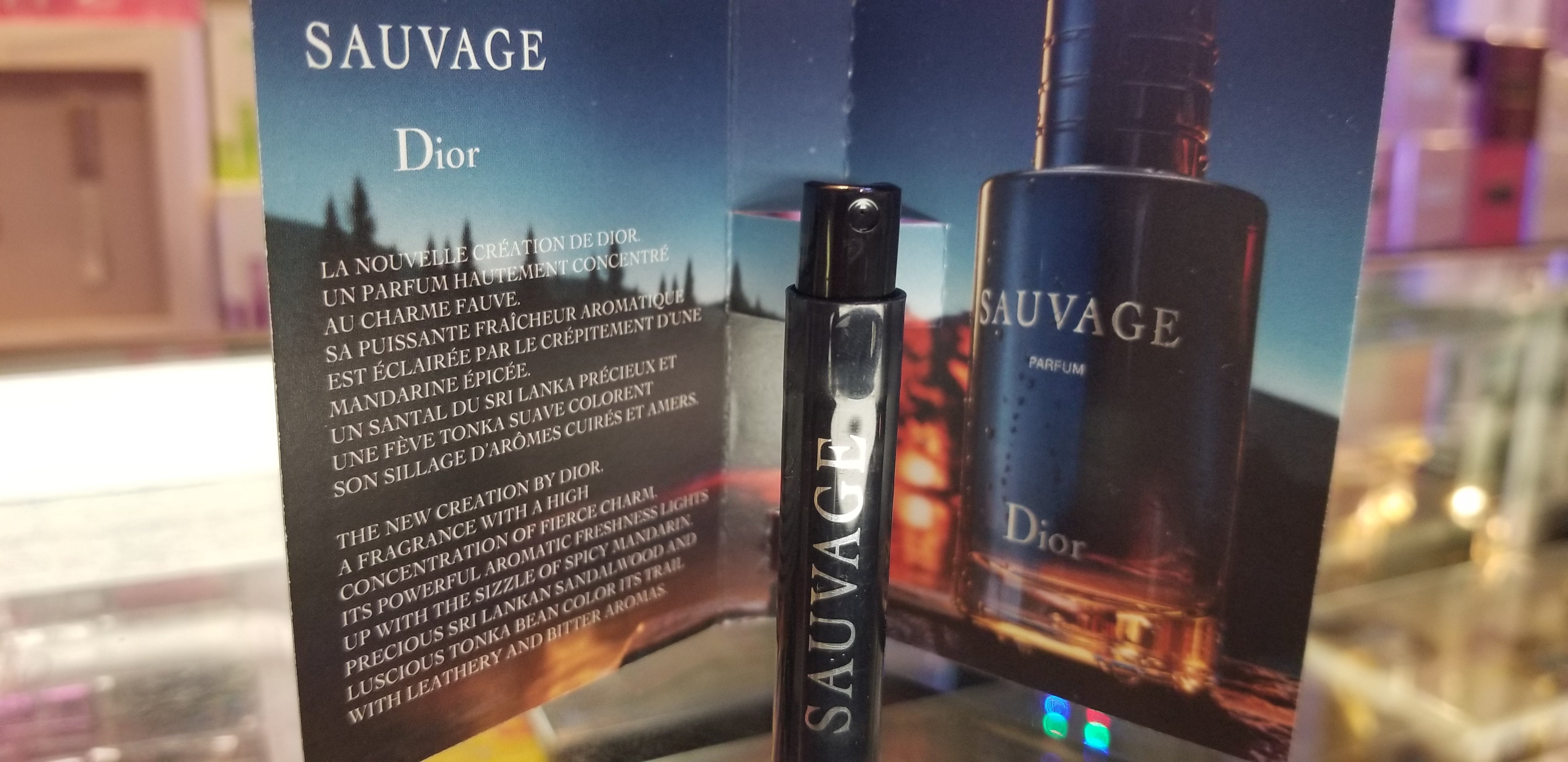 Dior Sauvage Eau de Parfum For Men 0.03 fl oz 1ml Spray Mini