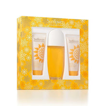 Load image into Gallery viewer, Elizabeth Arden SUNFLOWERS 3 Piece EDT Gift Set for Women with LOTION + CLEANSER - Perfume Gallery