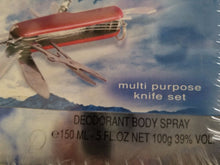 Load image into Gallery viewer, Diable Bleu for Men GIFT SET - 3.4 oz + 5 oz + Knife Set LIMITED EDITION RARE - Perfume Gallery