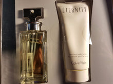 Load image into Gallery viewer, Eternity by Calvin Klein Deluxe EDP Women GIFT SET 1.7 EDP + 3.4 oz Body Lotion - Perfume Gallery