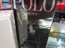 Load image into Gallery viewer, POLO BLACK Ralph Lauren 1.36 2.5 4.2 6.7 oz + TST EDT Spray for Men * SEALED BOX - Perfume Gallery