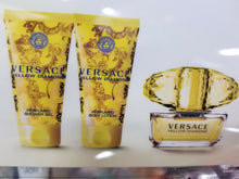 Load image into Gallery viewer, Versace Yellow Diamond Women 3 piece EDT Gift Set Spray Lotion Gel ** NEW IN BOX - Perfume Gallery