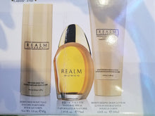 Load image into Gallery viewer, Realm for Women by Erox CLASSIC TRIO 3 Pc 1.7 oz EDT GIFT Set Lotion + Body Talc - Perfume Gallery