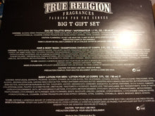 Load image into Gallery viewer, True Religion BIG T Classic Cologne MEN 1.7 oz 50ml EDT Spray 3 Pc GIFT SET RARE - Perfume Gallery