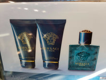 Load image into Gallery viewer, Versace EROS by Gianni Versace 3 Piece EDT Gift Set for Men GEL, AFTERSHAVE, EDT - Perfume Gallery