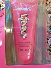 Load image into Gallery viewer, Ed Hardy by ED HARDY 3 Piece EDP GIFT SET for Women SPRAY LOTION GEL * NEW BOX * - Perfume Gallery