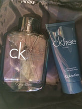 Load image into Gallery viewer, Calvin Klein CK FREE Set Eau de Toilette 3.4 oz 100ml Aftershave Balm + Tote Bag - Perfume Gallery