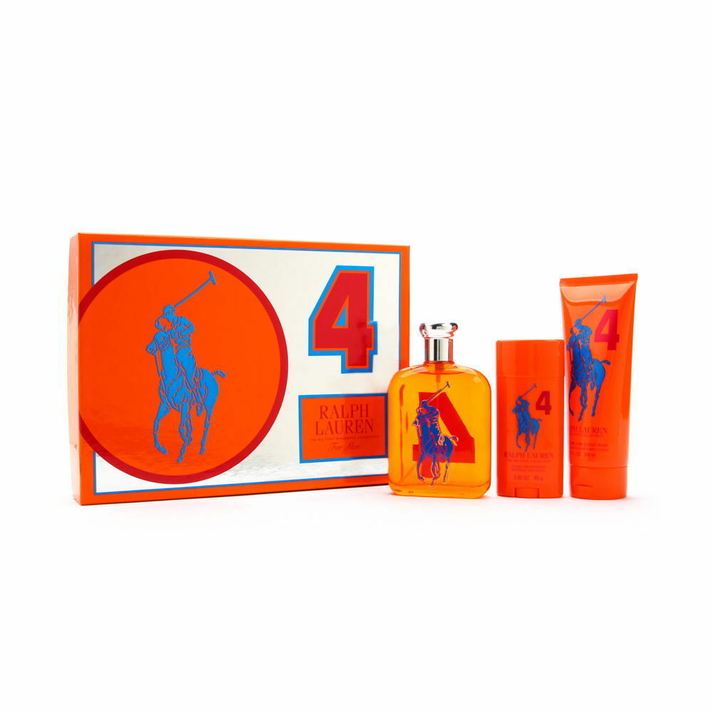 Ralph Lauren 4 The Big Pony Collection For Men 4.2 oz EDT 6.7 oz Gel + Deodorant - Perfume Gallery