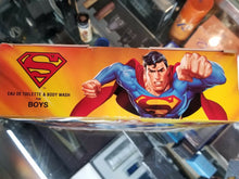 Load image into Gallery viewer, SUPERMAN 2 Pc 3.4 EDT + Body Wash GIFT SET for Boys Children - NEW ORIGINAL BOX - Perfume Gallery