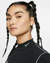 Load image into Gallery viewer, NIKE x OLIVIA KIM Black Silver Glitter Logo NRG Rib Knit Tennis Dress M (8-10) - Perfume Gallery