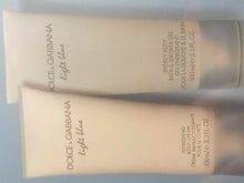 Load image into Gallery viewer, Light Blue by Dolce & Gabbana 3 PC TRAVEL GIFT SET 3.3 oz + Cream + Gel Women - Perfume Gallery