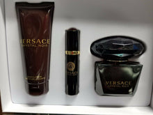 Load image into Gallery viewer, Versace Crystal Noir Perfume Women 3 Pc. GIFT SET 3 oz EDP Spray BODY LOTION NIB - Perfume Gallery