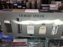 Load image into Gallery viewer, Giorgio Armani TRAVEL EXCLUSIVE 5 Pc Mini Travel Gift Set Men * NEW SEALED BOX - Perfume Gallery