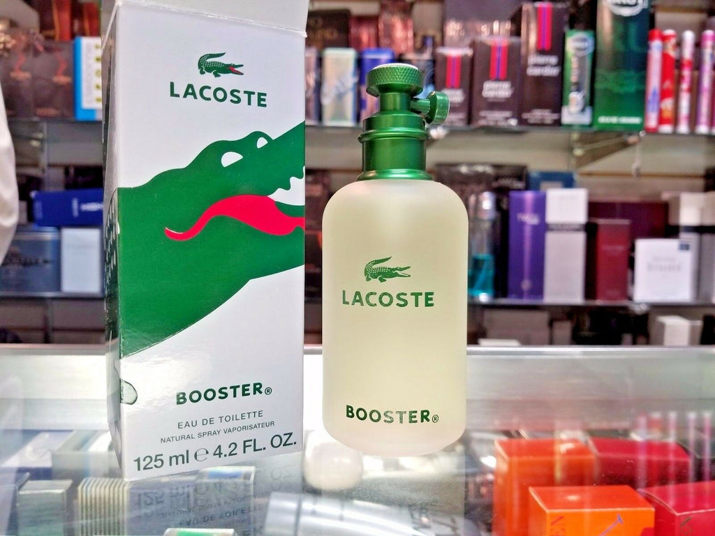 Lacoste BOOSTER 4.2 oz 125 ml EDT Eau de Toilette Spray for MEN ** NEW IN BOX ** - Perfume Gallery