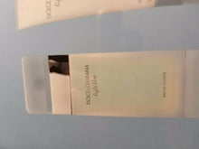 Load image into Gallery viewer, Light Blue by Dolce & Gabbana 3 PC TRAVEL GIFT SET 3.3 oz + Cream + Gel Women - Perfume Gallery