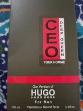 Load image into Gallery viewer, CEO DEEP GREEN MEN Pour Homme Our Version of HUGO Hugo Boss Men 3.4 oz 100 ml - Perfume Gallery