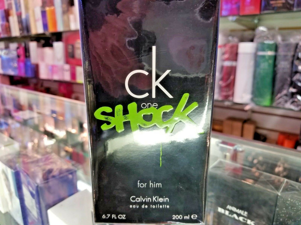 CK ONE SHOCK by Calvin Klein EDT Spray For Him 6.7 oz 200 ml * NEW IN SEALED BOX - Perfume Gallery