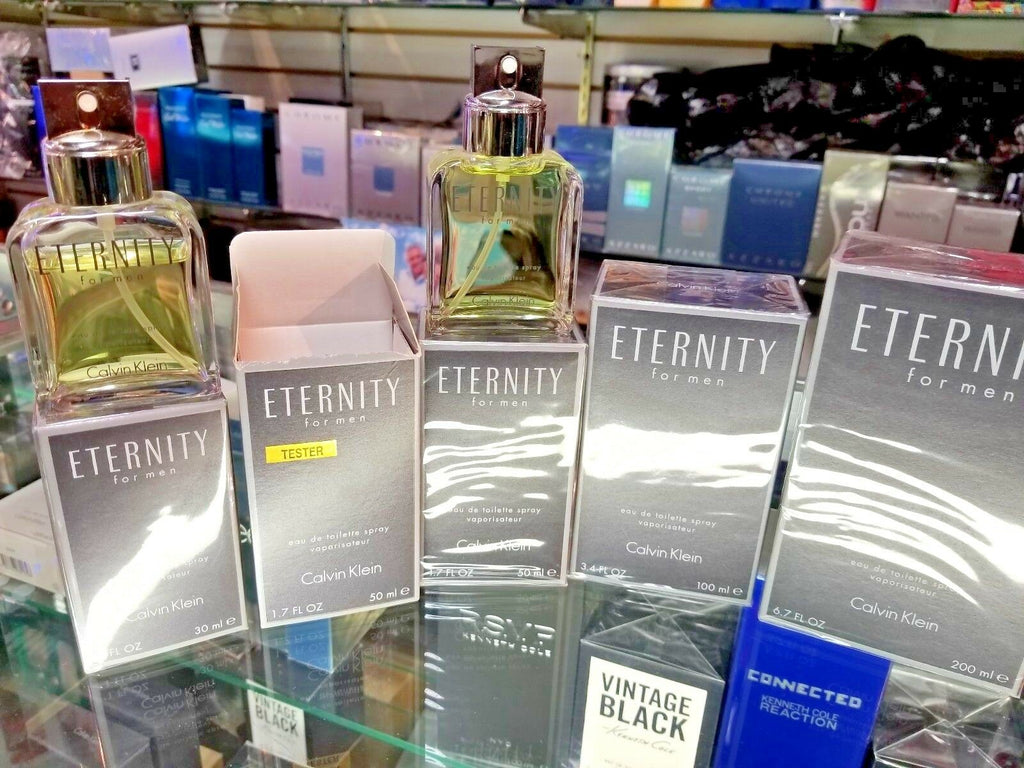 CK Eternity for Men 1 1.7 3.4 6.7 oz 1.7 Tester EDT Toilette Spray for Men * NEW - Perfume Gallery