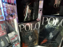 Load image into Gallery viewer, POLO BLACK Ralph Lauren 1.36 2.5 4.2 6.7 oz + TST EDT Spray for Men * SEALED BOX - Perfume Gallery