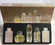 Load image into Gallery viewer, Burberry 5 Piece Mini Travel Gift Set 0.15 oz 4.5 5 ml 0.17 oz EDT EDP for Women - Perfume Gallery