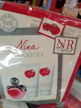 Load image into Gallery viewer, Nina by Nina Ricci 3 piece EDT TRAVEL Gift Set for Women 1.7 Spray, Lotion, Gel - Perfume Gallery