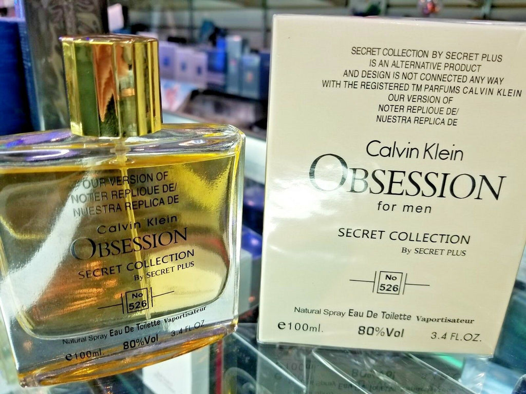 INSPIRED CK Obsession for Men by Secret Plus 100 ml / 3.4 oz EDT Spray ** NEW - Perfume Gallery