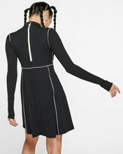 Load image into Gallery viewer, NIKE x OLIVIA KIM Black Silver Glitter Logo NRG Rib Knit Tennis Dress XL (16-18) - Perfume Gallery