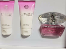 Load image into Gallery viewer, Versace BRIGHT CRYSTAL 3 Pc Women GIFT SET 1.7 oz EDT Spray Lotion Shower Gel - Perfume Gallery