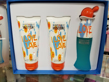 Load image into Gallery viewer, I LOVE LOVE Cheap and Chic by Moschino for Women 3 Pc EDT Gift Set w Lotion Gel - Perfume Gallery
