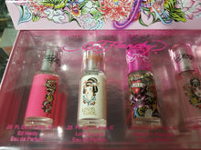 Load image into Gallery viewer, Ed Hardy DELUXE Collection 4 Pc Mini EDP GIFT SET Women LOVE LUCK HEART DAGGERS - Perfume Gallery