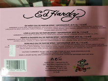 Load image into Gallery viewer, Ed Hardy DELUXE Collection 4 Pc Mini EDP GIFT SET Women LOVE LUCK HEART DAGGERS - Perfume Gallery