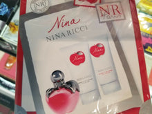 Load image into Gallery viewer, Nina by Nina Ricci 3 piece EDT TRAVEL Gift Set for Women 1.7 Spray, Lotion, Gel - Perfume Gallery