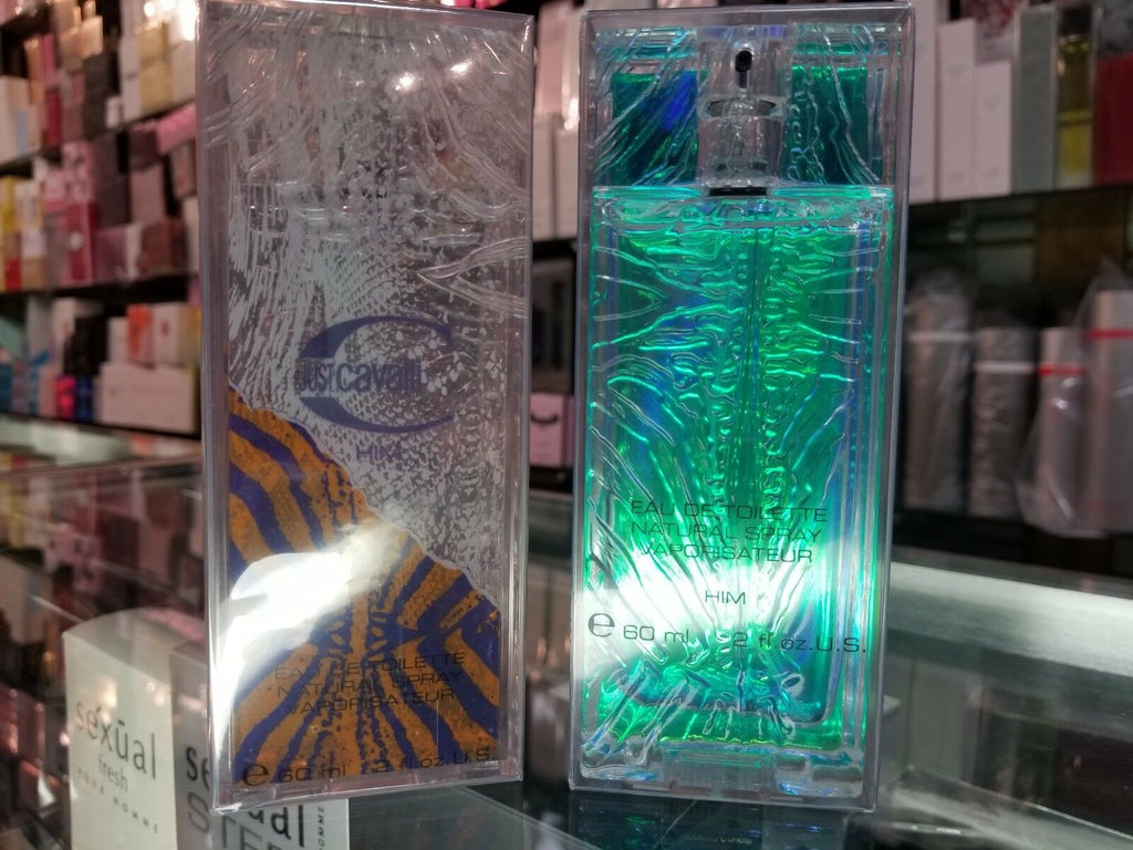 Just Cavali / BLUE by Roberto Cavalli EDT Spray Men 2 oz 60 ml NEW IN SEALED BOX - Perfume Gallery