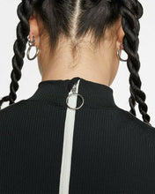 Load image into Gallery viewer, NIKE x OLIVIA KIM Black Silver Glitter Logo NRG Rib Knit Tennis Dress M (8-10) - Perfume Gallery