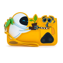 Load image into Gallery viewer, Loungefly Pixar Wall-e Walle and Eve Boot Plant Flap Wallet Women Men NEW - Perfume Gallery