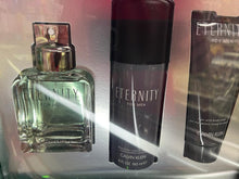 Load image into Gallery viewer, Calvin Klein Eternity 3 Piece GIFT SET 3.3 oz EDT Spray + Gel + 5 oz Deodorant Men