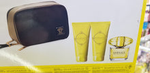 Load image into Gallery viewer, Versace Yellow Diamond Women 4 piece EDT Gift Set Spray Lotion Gel w BAG RARE