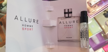 Load image into Gallery viewer, Allure Homme Sport by Chanel Cologne EDT For Men Vial Spray 0.05 oz 1.5 ml NEW - Perfume Gallery