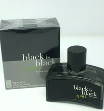 Load image into Gallery viewer, Black is Black SPORT by Nu Parfums 3.4oz 100ml Eau De Toilette Spray Men SEALED - Perfume Gallery