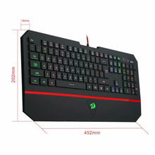 Load image into Gallery viewer, Redragon K502 RGB Gaming Keyboard RGB LED Backlit Illuminated 104 Key Silent - Perfume Gallery