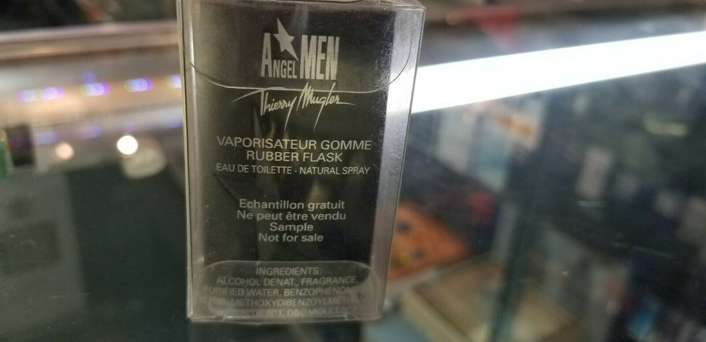 Angel A men by Thierry Mugler 0.07oz 2ml Mini Rubber Flask Spray Him NEW RARE