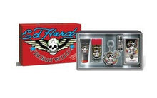 Load image into Gallery viewer, Ed Hardy BORN WILD Men 5 Pc GIFT SET 3.4oz 3 oz BW 2.75 Deo Key Chain .25oz NEW - Perfume Gallery