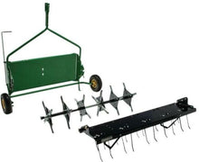 Load image into Gallery viewer, John Deere 40 in. Tine Dethatcher Plug Core Aerator Combo Wheeled Durable Steel - Perfume Gallery