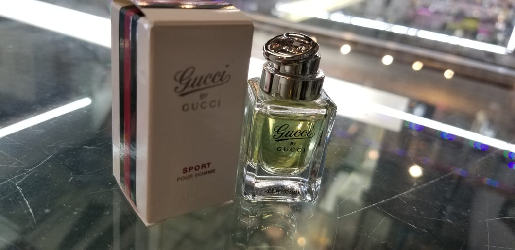 GUCCI by Gucci Pour Homme SPORT EDT Fluid Men 0.16 oz 5 ml Toilette MINI * RARE