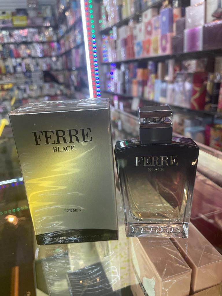 Ferre Black by Gianfranco Ferre 3.4 oz 100ml Cologne Perfume For Men SEALED BOX