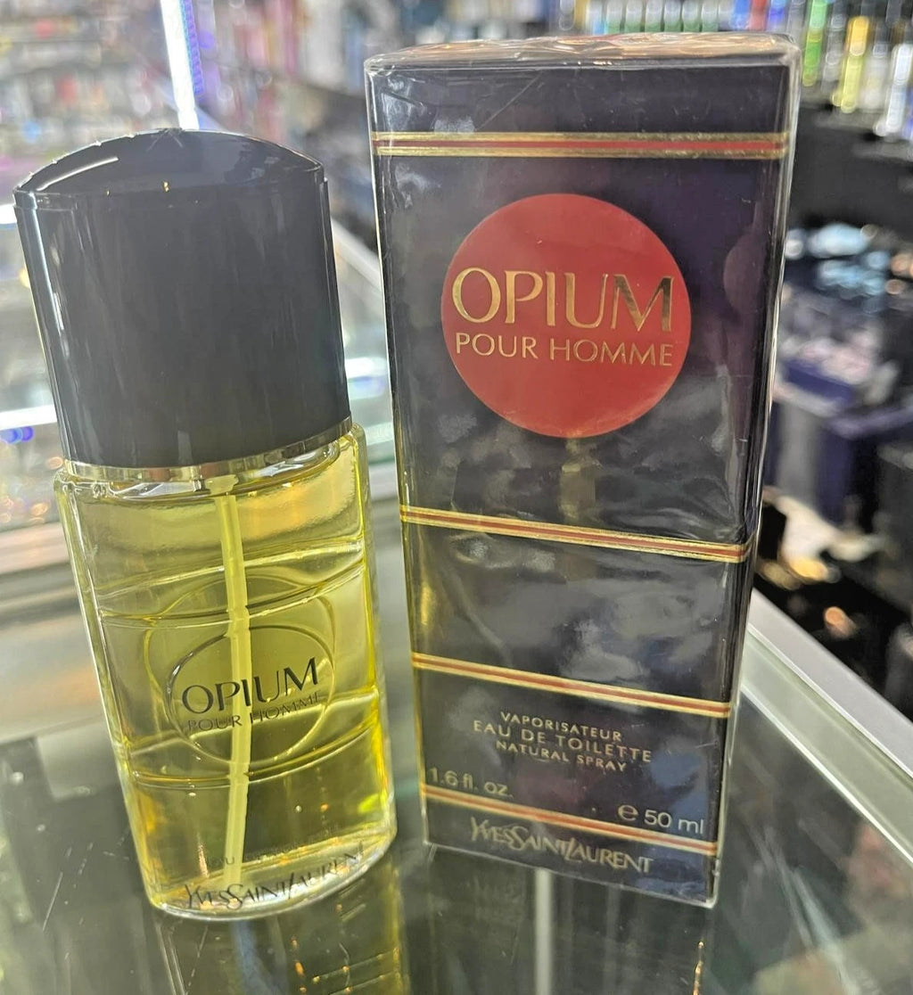 Opium POUR HOMME Cologne YSL 1.6 oz 50 ml EDT Eau de Toilette Spray SEALED BOX